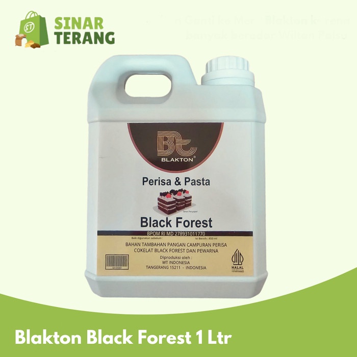 

Ready" Pasta Black Forest Blakton 1 Liter / Perisa Coklat Blackton 1L Ltr