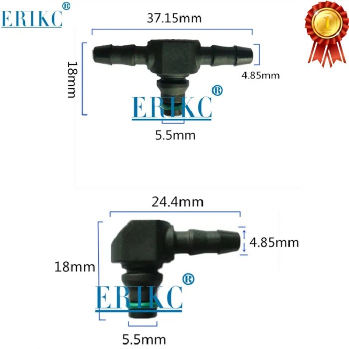 Return Oil Backflow Joint Pipe T L Type for Bosch Denso