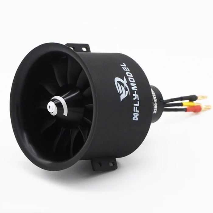 XFly 80mm 12 Blades EDF 6S Brushless Inrunner 3280 KV2200 Motor for