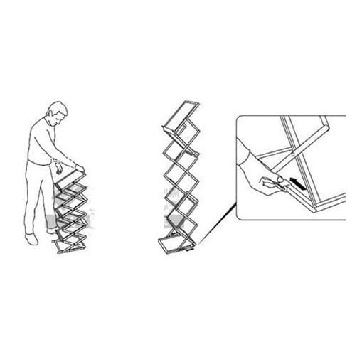

BARANG TERLARIS RAK BROSUR polywood abu abu