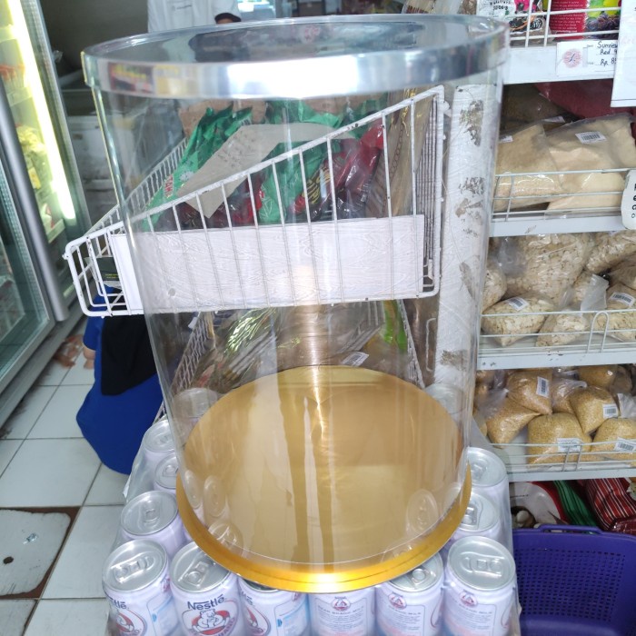 JTTOP" MIKA CAKE BOX BULAT 25 CM TINGGI 35