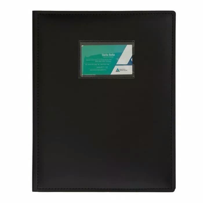 

BARANG TERLARIS Bantex Exclusive Display Book A4 20 Pockets Black #8820