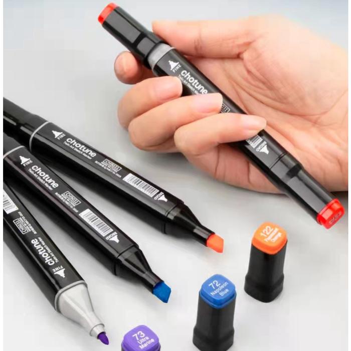 

48Pcs Spidol Touch Art Maker / Graphic Art Maker Pen Color / Spidol Warna Pen-58 New