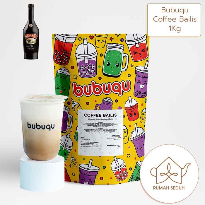 

1Kg Bubuqu Coffee Bailis Powder Drink - Minuman Bubuk Kopi Bailey Halal Air Susu Terlaris