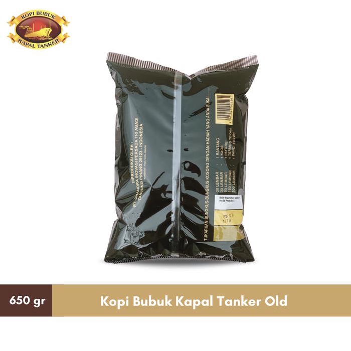 

Kopi Bubuk Kapal Tanker Old - 650 Gr - Kopi Tubruk Campuran Arabika Dan Robusta Asli Kepulauan Riau