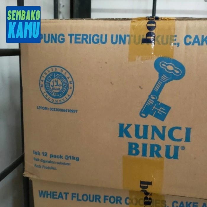

SALE !!! TEPUNG TERIGU KUNCI BIRU 1 KG - 1 DUS ISI 12 PCS READYY