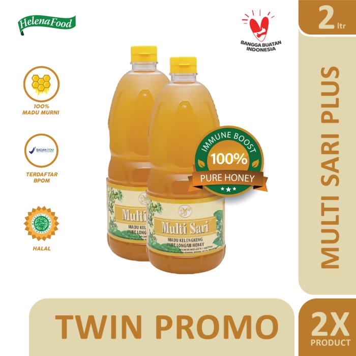 

BARANG TERLARIS Madu Murni Asli Multisari Kelengkeng 2000 ml (Twin Promo)
