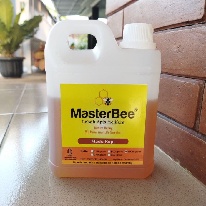 

BARANG TERLARIS MADU MURNI 1 KG MADU ASLI RAW HONEY MADU MASTERBEE