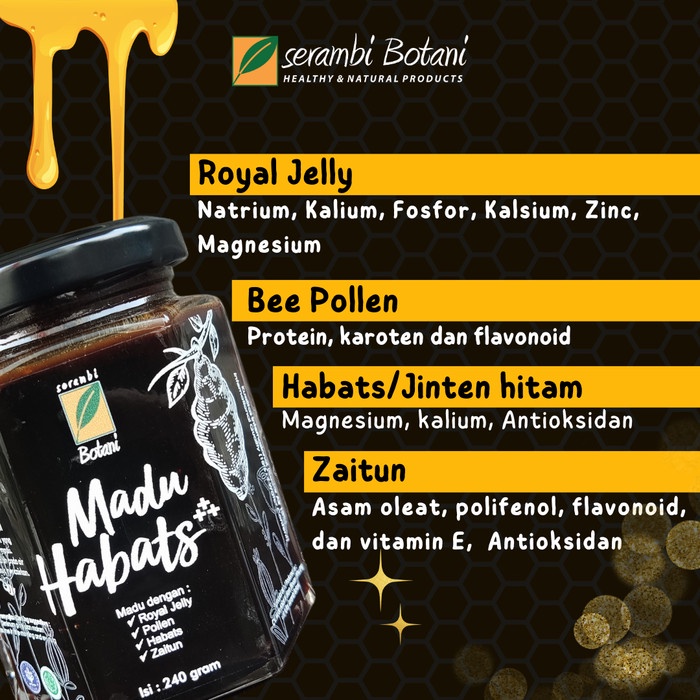 

BARANG TERLARIS MADU HABATS 240g HEALTHY & NATURAL PRODUCTS