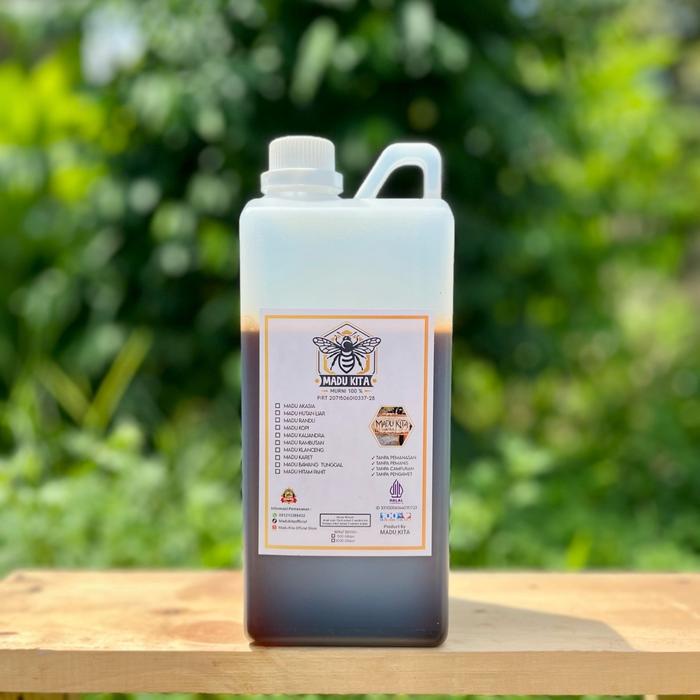

BARANG TERLARIS Madu Hitam Pahit Propolis 1 Kg Plus Brotowali Sambiroto Herbal