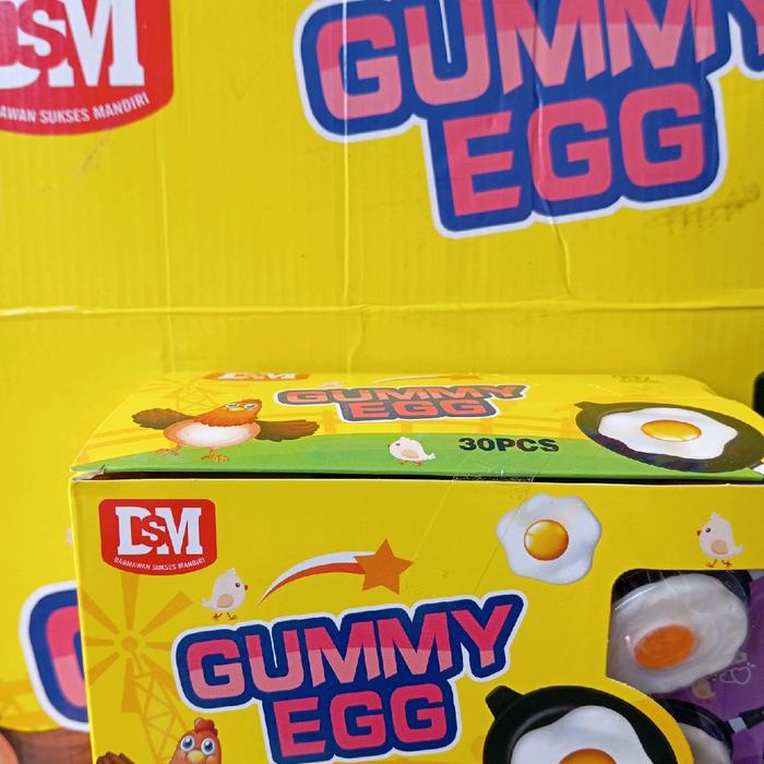 

Permen Lunak Gummy Egg DSM 1 Box isi 30 pcs