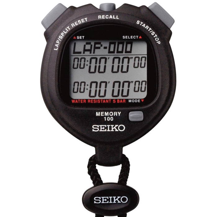 Terbagus Stopwatch Seiko Original S23601P1 / S23601P1/ S23601