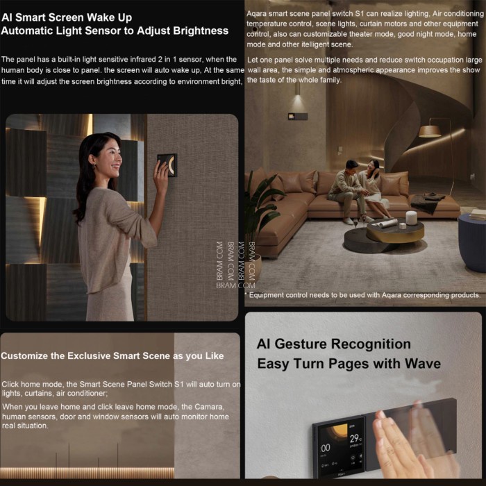 TOP AQARA SMART SCENE PANEL SWITCH S1 -
