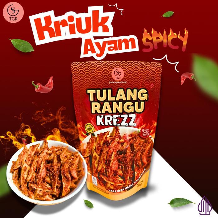 

[PAKET SAHUR RAMADHAN] BUY 1 GET 1 TULANG RANGU KRIUK PEDAS 100GR FREE MINYAK GORENG