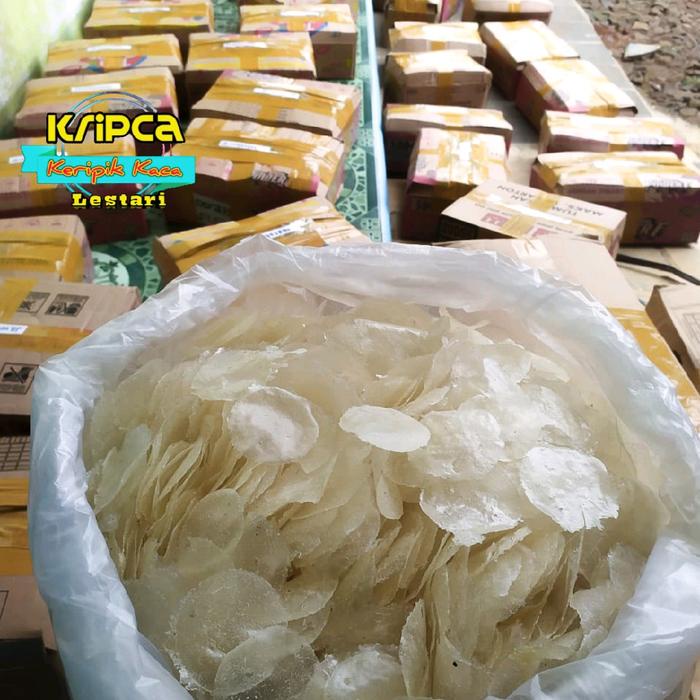 

Keripik Kaca Kiloan Mentah 2 kg siap olah Putih & Tipis Gratis ongkir