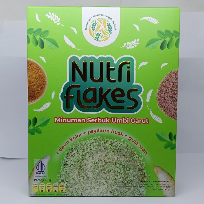 

Promo Nutriflakes Ori - Sereal Umbi Garut Untuk Asam Lambung Maag Dan Gerd 1 Box 280 Gram - Bpom
