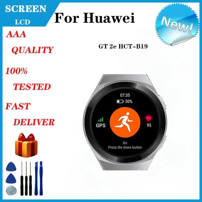 For Watch GT 2e HCT-B19 46mm LCD Screen Display Smart Watch
