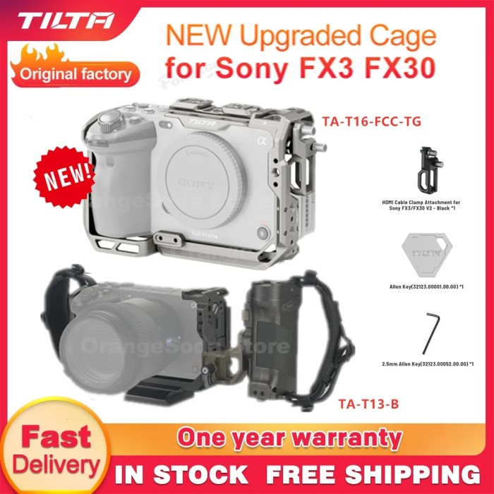 Tilta Tactical Gray Cinema Camera Full Cage for FX3 Fx30 Basic