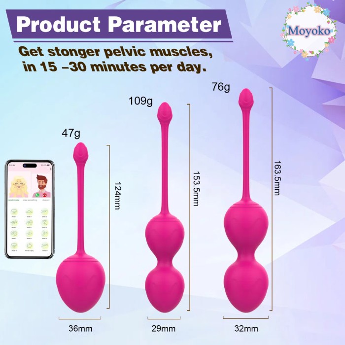 Kegel ball Bola Kegel Ball Exercise Muscle V Setelah Lahiran Normal Manual dan Getar Ball Alat Bola