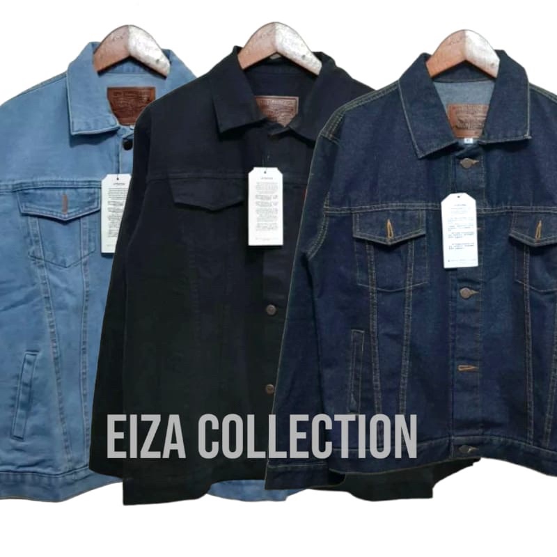HOT DEALS Jaket Denim Pria Dan Wanita Tebal Oversize