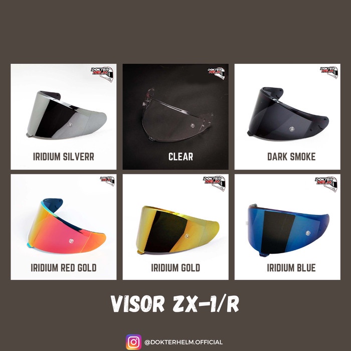 KACA VISOR NJS ZX1 ZX-1 ZX-1R ZX1 R V2 FLAT