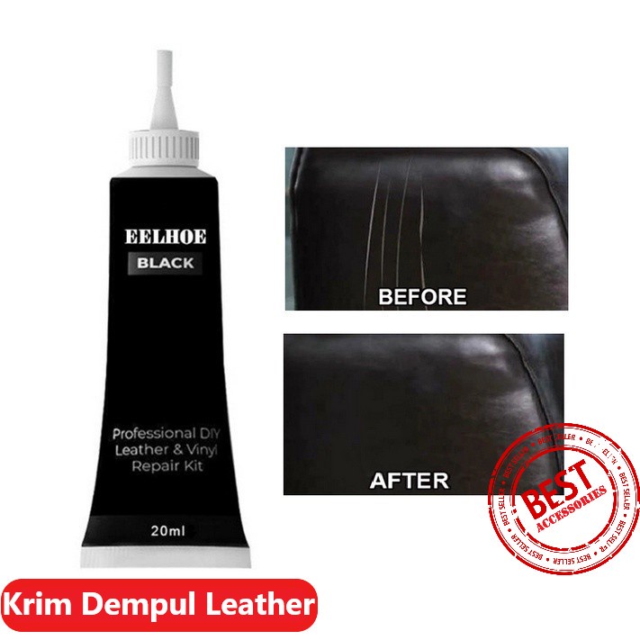 Krim Dempul Filler Repair Magic Penghitam Jok Sofa Kulit Mobil Retak Leather Ds02