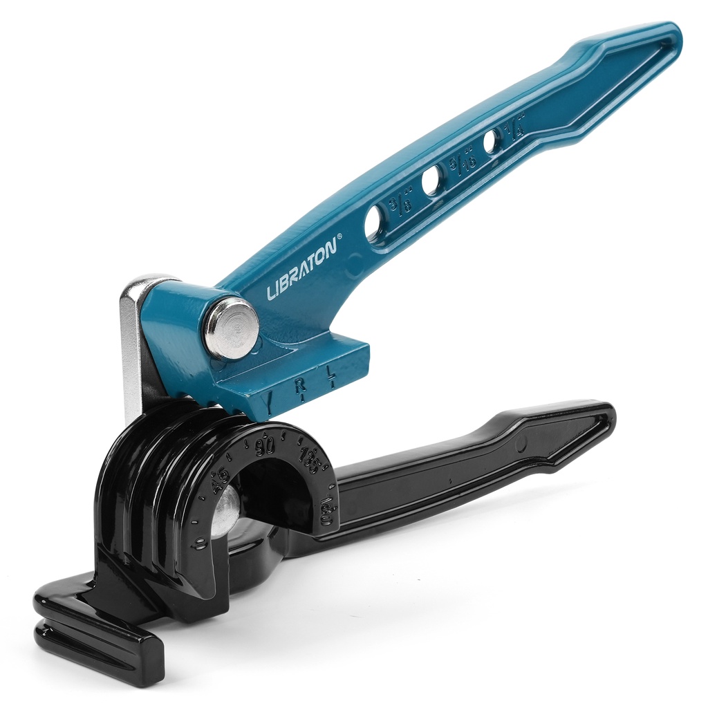 Libraton Copper Tube Bender, Tubing Bender 180°, Tube Bender 1/4", 5/16", 3/8", 3in1 Copper Pipe Ben