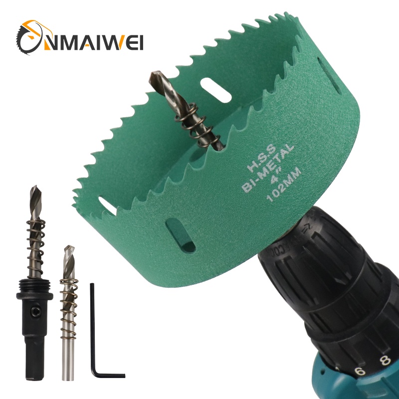 2"/3"/4" Inch Hole Saw Bi-metal Hole Cutter Fast Chip Remova Handy Hole Saw Kit Set for Metal Wood P
