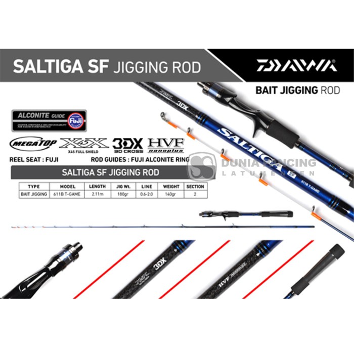 JORAN JIGGING DAIWA SALTIGA SF 68 GAME 611B T-GAME 611S T-GAME MICRO JIGGING