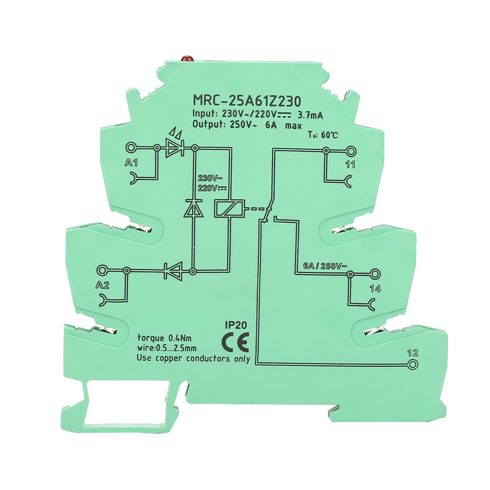 Interface Relay Module PLC Relay MRC-25A61Z230 PLC Electromagnetic Contact Interface Relay Module In
