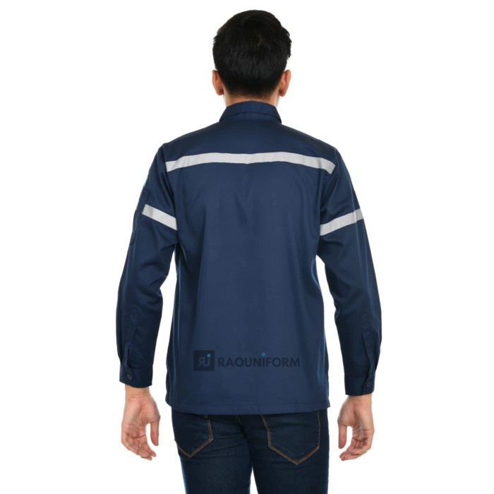 Seragam Proyek/Baju Seragam Kerja/Kemeja Safety/Baju Custom Bordir