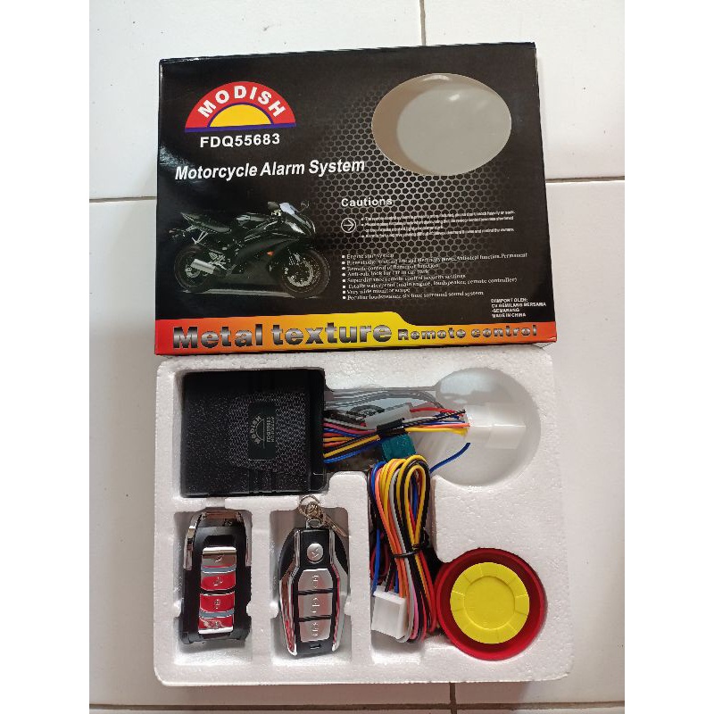 Unik Alarm Motor Remote Merk Tss Set Alarm Universal Motor Alarm System Motor Remote