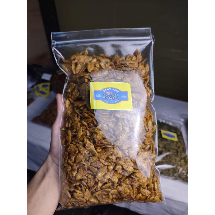 

[bundling] camilan baby fish crispy original 500 gram seblak 250 gram rumput laut 250 gram Snack