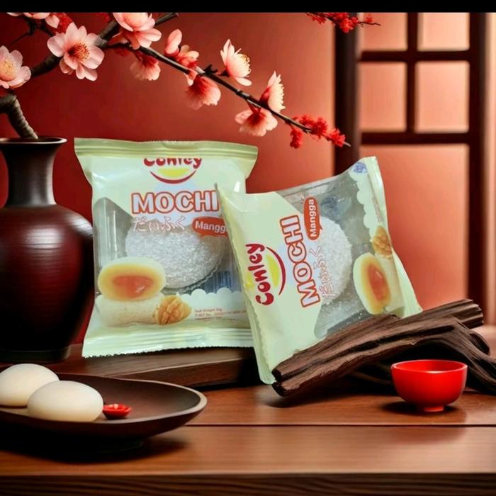 

CONLEY MOCHI DENGAN 6 VARIAN RASA (1 DUS 60 PCS) Food .MIX 6 RASA @ 10 BKS Cemilan BPOM HALAL