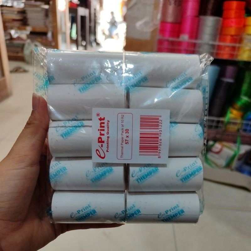

(10pcs) Thermal/kertas kasir e-print 57x30