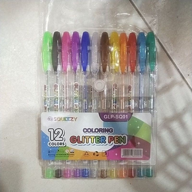 

(1pcs)pena glitter 12 warna