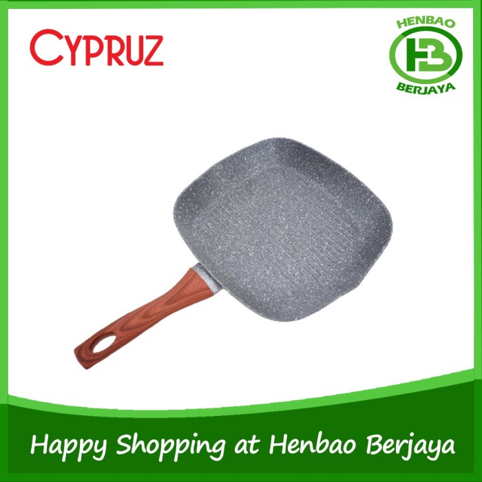 Terlaris Cypruz Grill Bbq Pan Marble 28Cm Fp0648 Wajan Panggang Induksi