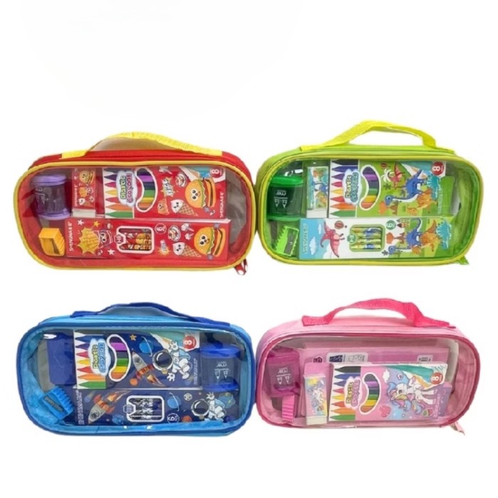 

Stationery set astronot paket alat melukis unicorn alat tulis dinosaurus Kode 903