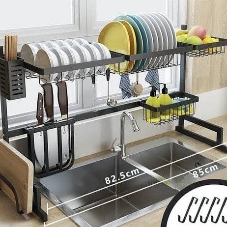 rak piring wastafel 85 cm - Rak piring - Rak serbaguna