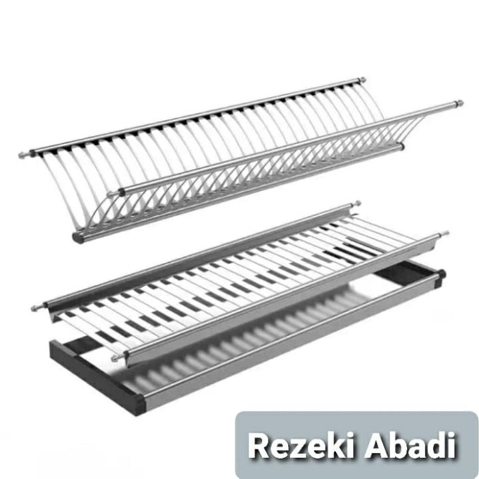 Rak Piring & Gelas 90cm Stainless