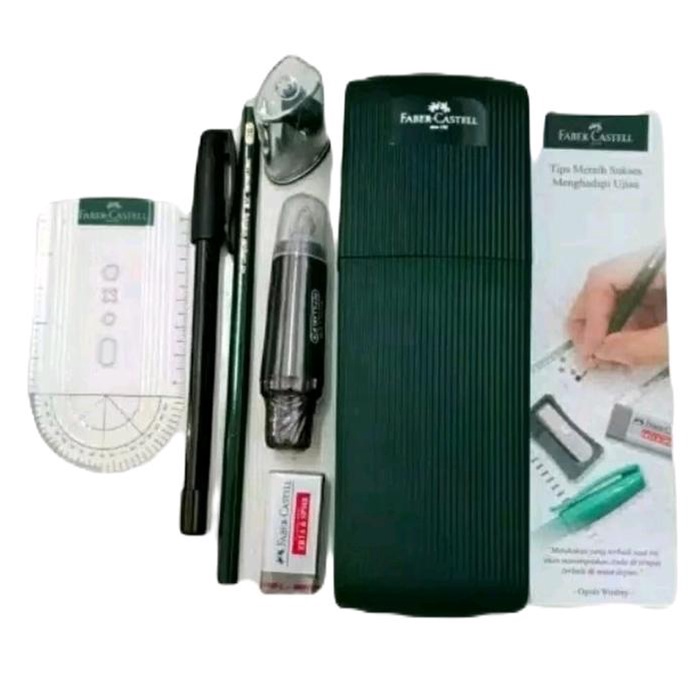 

Set Alat Tulis Ujian FABER-Castell Mantap Dengan Pencil Castell 9000,Tripen,Penghapus