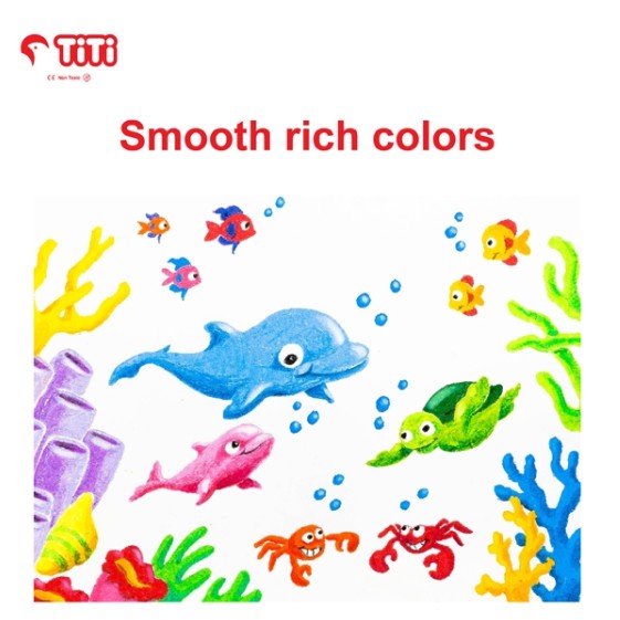 

Premium Titi / Joyko Oil Pastel Krayon Minyak Ti-P-12Chc 12 Warna / Colors Crayon Anak Set Termurah