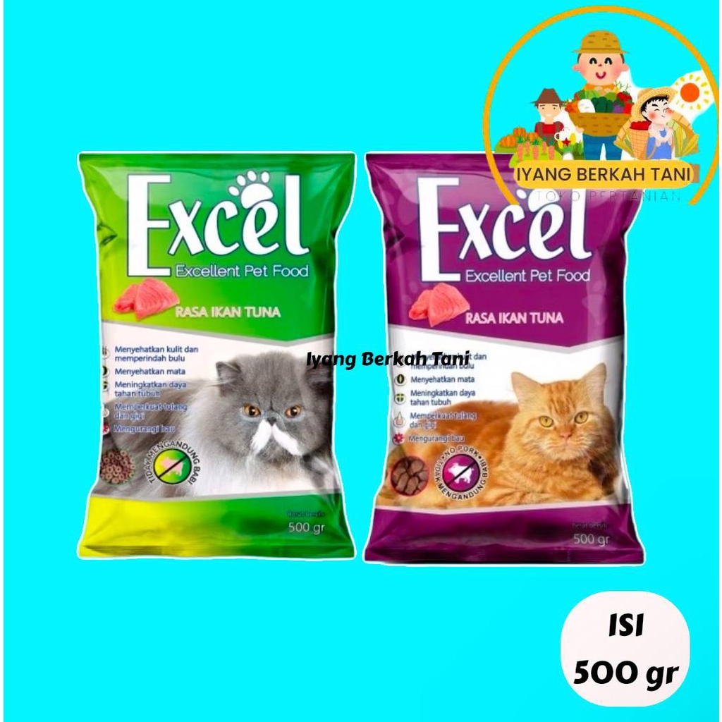 

Makanan Kucing Excel Cat Food 500 gram