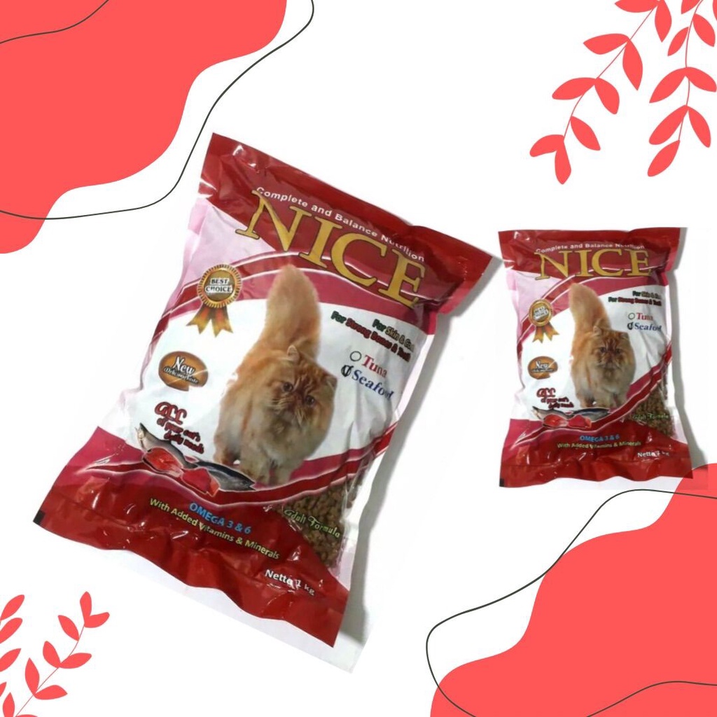 

Makanan Kucing Merk Nice Repack 1 KG