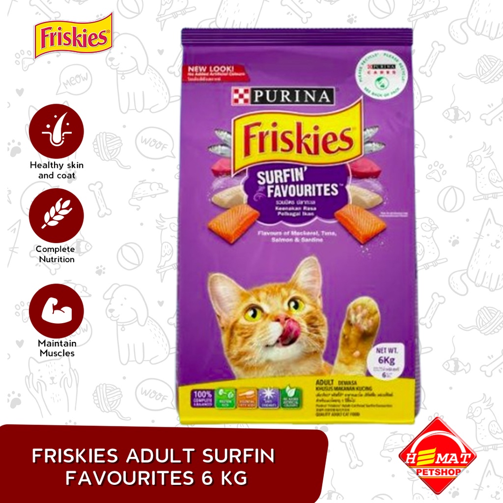 

Makanan Kucing Friskies Surfin & Turfin 6KG