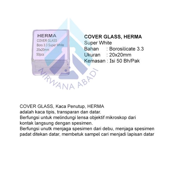 JTTOP" COVER GLASS 24X24MM HERMA, KACA PENUTUP, DECK GLASS MIKROSKOP