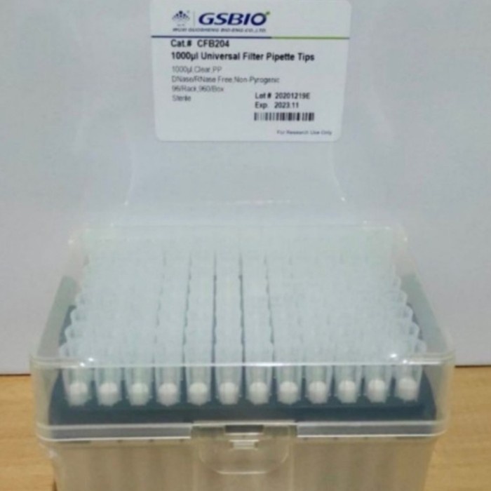 JTTOP" FILTER TIPS GSBIO STERILE 10 I 20 I 100 I 200 I 1000 UL