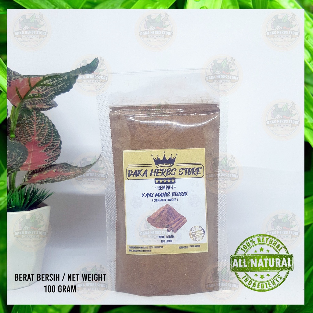 

HJE Kayu manis bubuk murni tanpa campuran (100 gram)