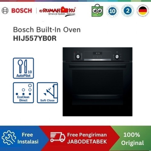 Bosch HIJ557YB0R Oven Tanam / Built-In Oven with Steam Seri 6