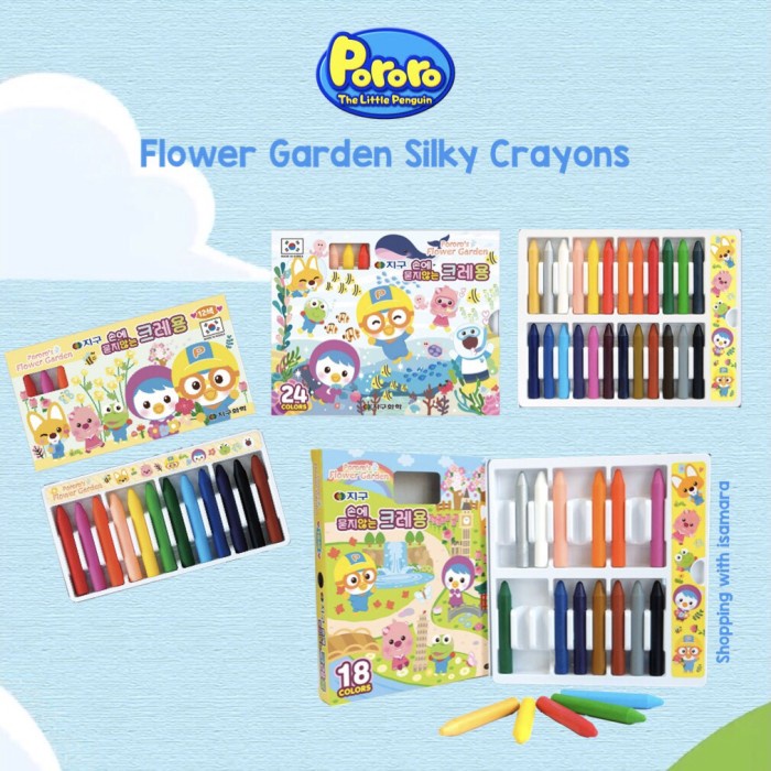 

Pororo Flower Garden Silky Crayons / Crayon